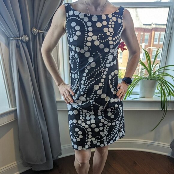 black and white patterned dress - Picture 2 of 4